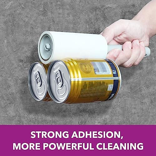 MEIQIHOME Lint Rollers for Pet Hair Extra Sticky, 1110 Sheets Mega Value Set Lint Roller with 5 Upgraded Handles, 10 Rollers Portable Pet Lint Roller for Clothes, Furniture, Dog & Cat Hair Removal