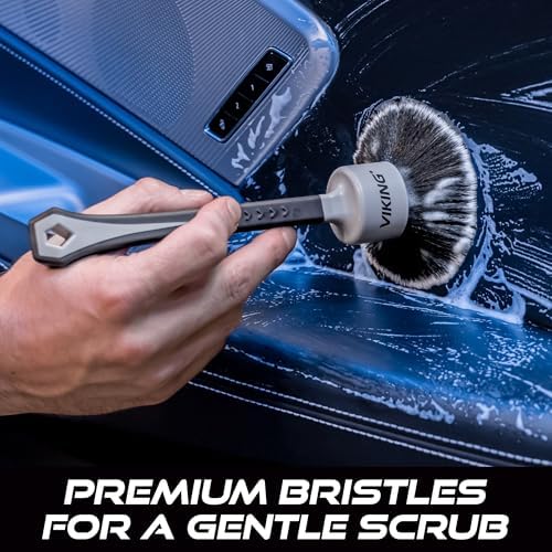 VIKING Car Detail Brush Set, Interior Use, 2 Pack