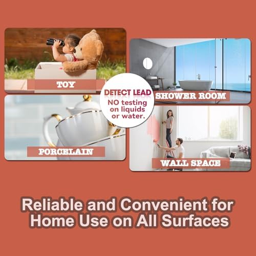 AssuTest Lead Test Kit: 30 High-Sensitivity Lead Test Swabs for Dishes Paint Ceramics Toys Jewelry Metal Wood & All Surfaces Results in 30 Seconds Reliable Lead Testing Solution