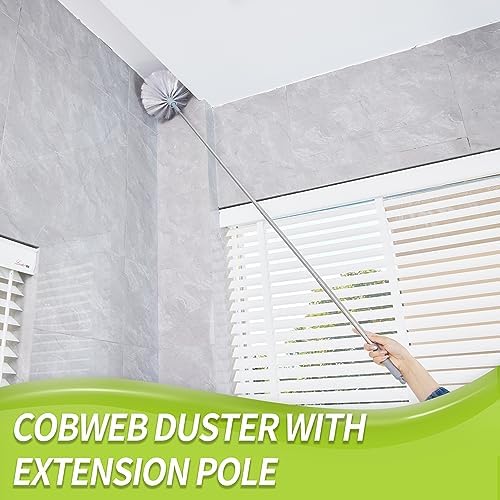 IVYROLL Cobweb Duster with Extension Pole