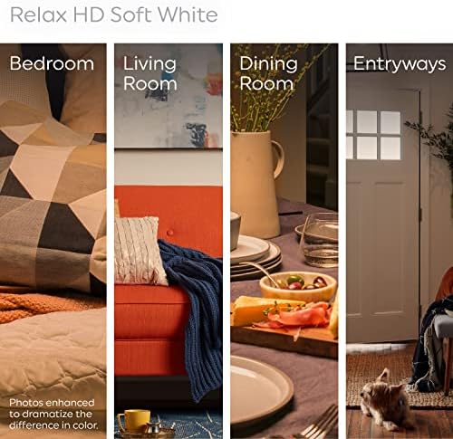 GE Relax LED Light Bulbs, 60 Watt, Soft White, A19 (4 Pack)