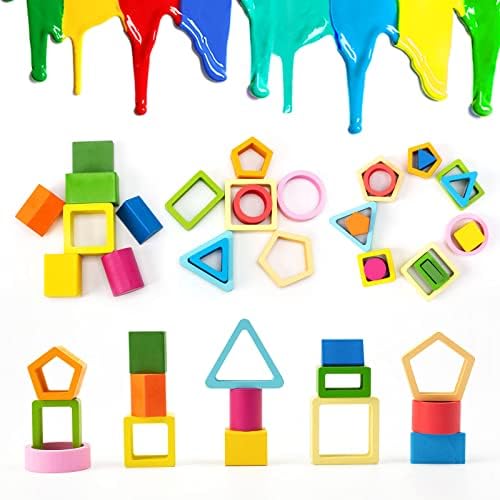Symdiro Montessori Toys for 1-3 Year Old Boys & Girls, Sensory Learning Set