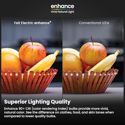 Feit Electric BR30 LED Light Bulbs, 65W Eq, Dimmable, 5CCT, 6 Pack