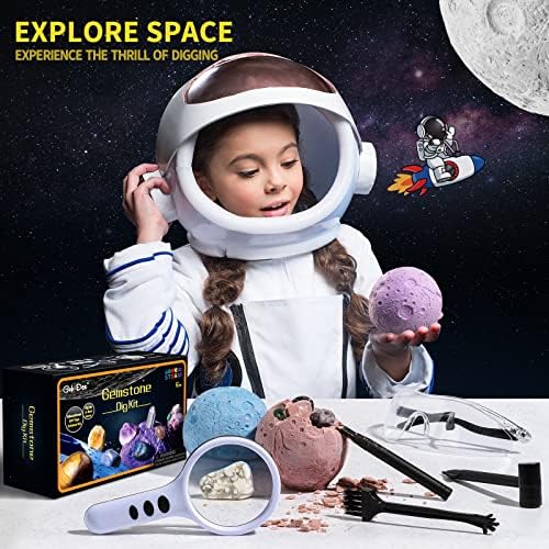 GobiDex 15 Gemstones Dig Kit, Space Science Kit for Kids Ages 6+