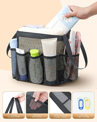 Temede Mesh Shower Caddy Portable for College Dorm Room Essentials
