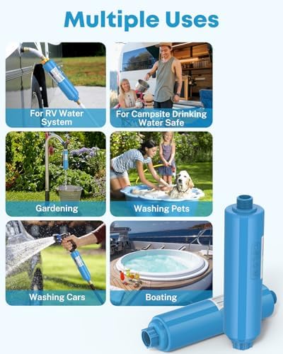 Kohree RV Water Filter, NSF Certified Inline Water Filter, BPA Free, 2 Pack