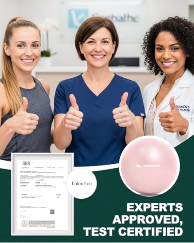 Trideer Yoga Ball for Exercise, Pregnancy, Physical Therapy, Pump Included