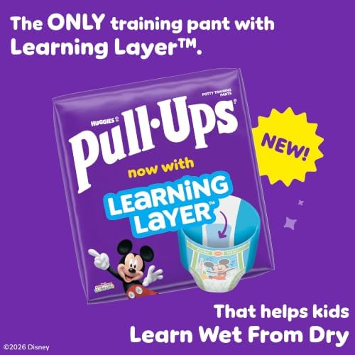 Pull-Ups Boys' Potty Training Pants, Size 3T-4T, 112 Count