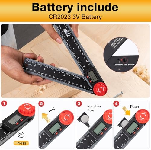 Digital Angle Finder Protractor, Angle Finder Ruler, 7inch 200mm, Angle Measuring Tool for Woodworking,Carpenter,Construction,DIY Measurement