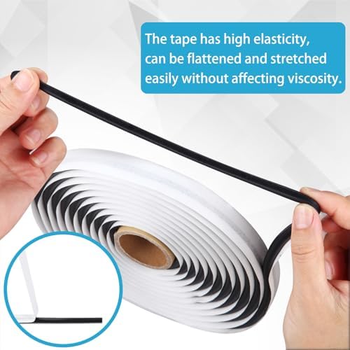 Butyl Sealant Tape, 13Ft Butyl Rubber Sealant Headlight Glue Sealant Rope for Automotive (Car, RV, Marine) for Installing Car Part, Windows, Doors and Windshield etc.
