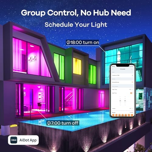 Linkind Smart Light Bulbs, Work with Alexa, Google Home, AiDot