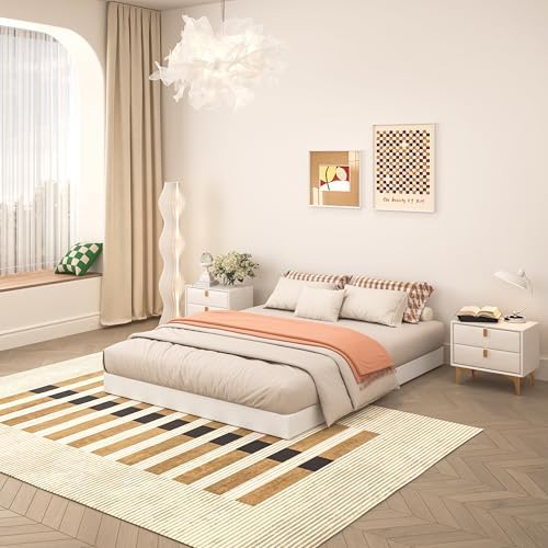5 Inch Box Spring for Queen Bed, Heavy Duty Metal Mattress Foundation, 3000 lbs Capacity, Low Profile, Noise-Free, Easy Assembly with Fabric Cover