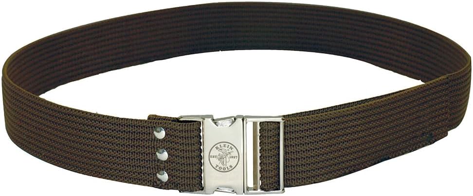 KLEIN TOOLS 5225 Tool Belt, Adjustable Electrician Belt is 2-Inch Wide, Adjusts for 48-Inch Waist