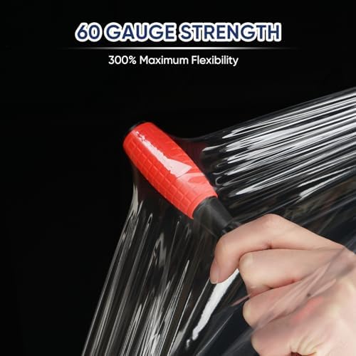TICONN Stretch Wrap Roll, 15 in x 1000 ft Plastic Wrap for Moving Furniture