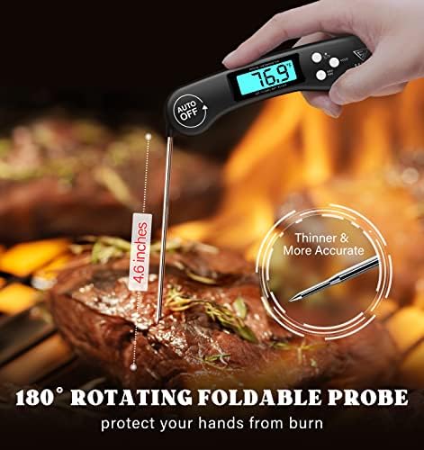 DOQAUS Meat Thermometer Digital – Instant Read Food Thermometer for Cooking