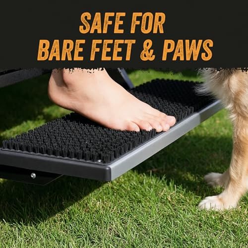 TrailScrubber RV Step Covers, Boot Brush Scrubber Mat for Camper Steps