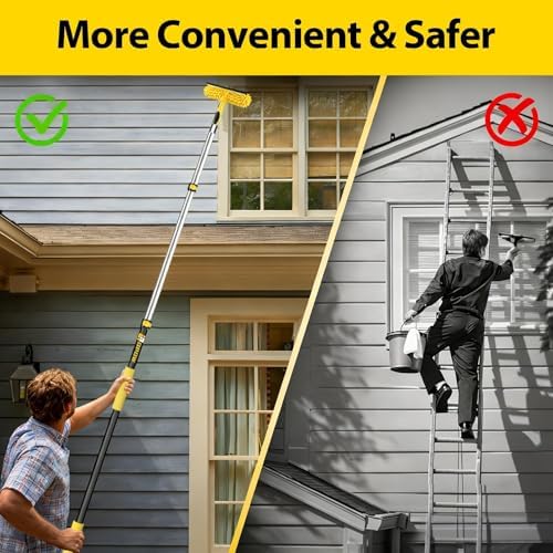 20 Foot High Ceiling Duster Kits with 5-12ft Heavy Duty Extension Pole