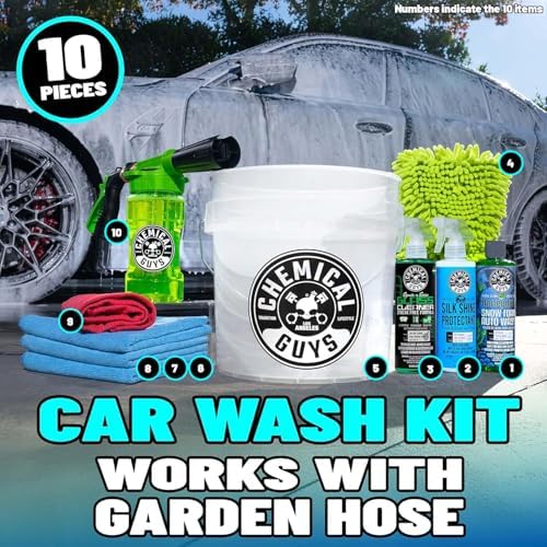 Chemical Guys, 10-Piece Car Wash Kit with Foam Gun