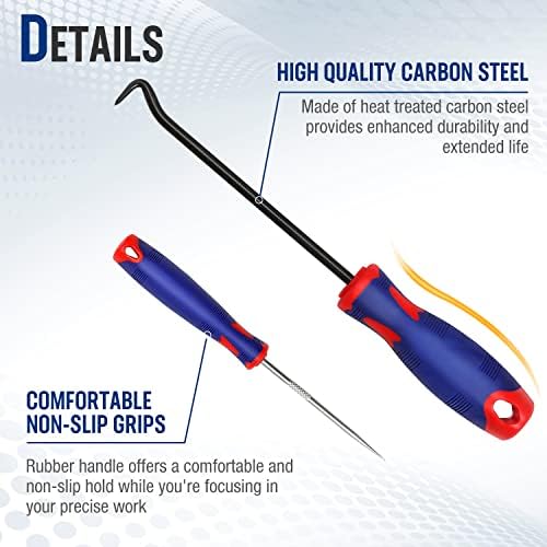 WORKPRO 9PCS Precision Pick & Hook Set with Scraper