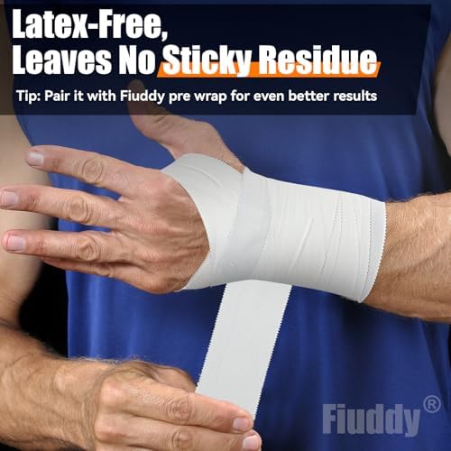 Professional White Athletic Sports Tape, 6 Pack Wrist Ankle Tape
