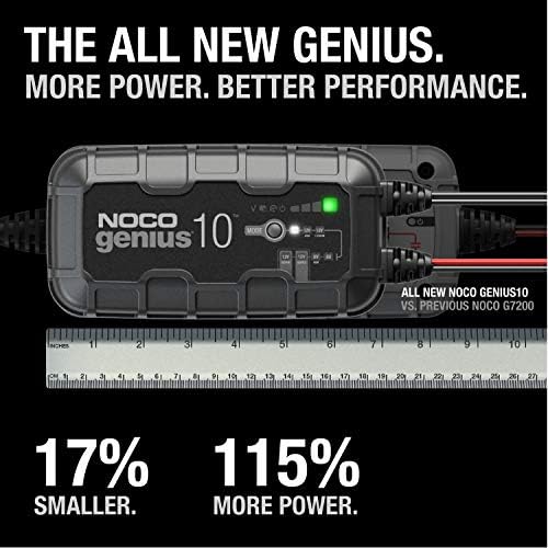 NOCO GENIUS10 10A 6/12V Smart Battery Charger, Trickle Charger & Maintainer