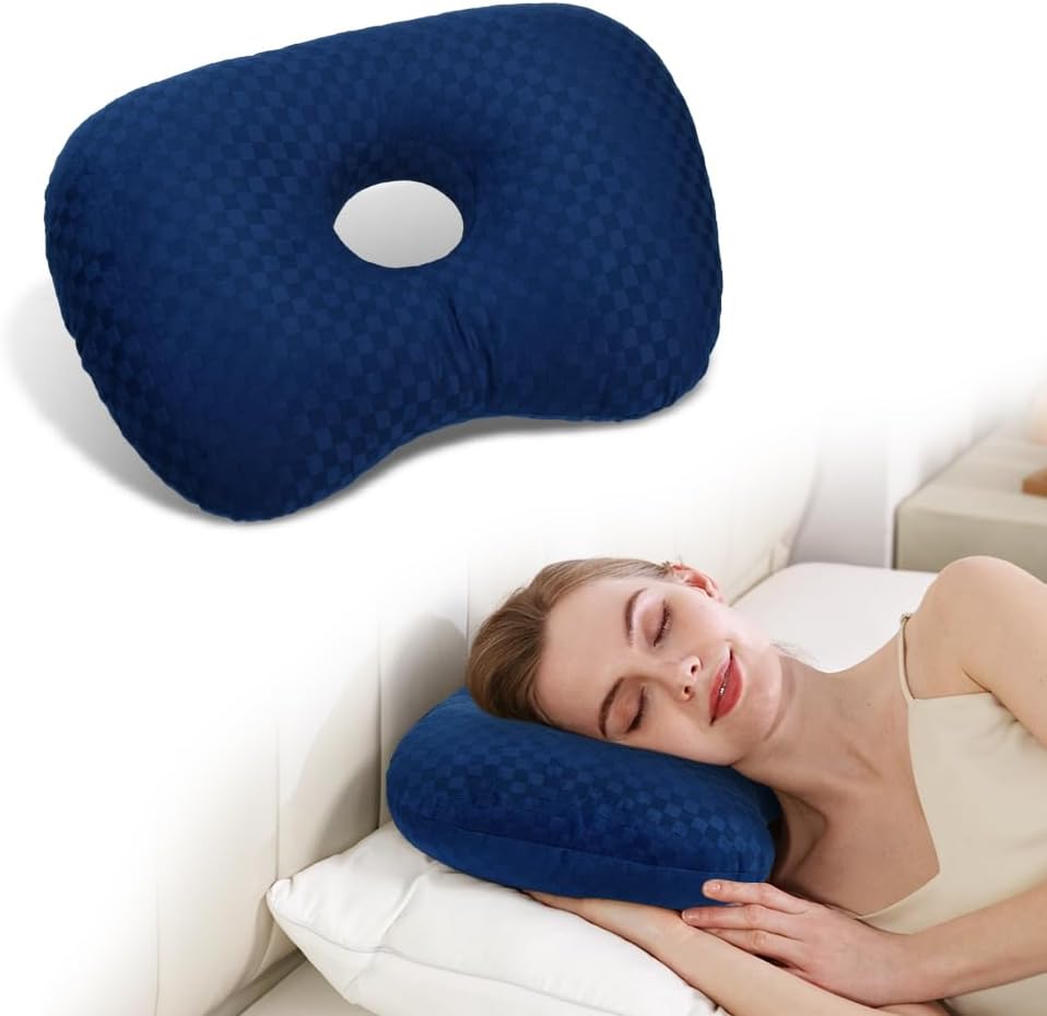 Ear Piercing Pillow with Hole for CNH & Ear Pain Side Sleepers