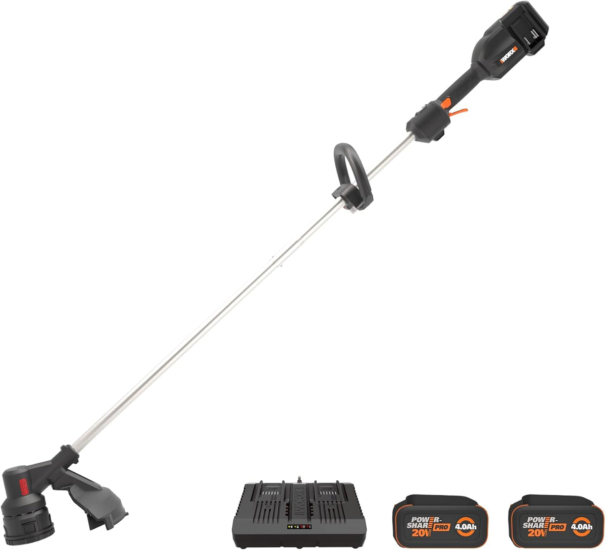 Worx 20V 10" 2-in-1 Cordless String Trimmer & Lawn Edger for Yard, WG154