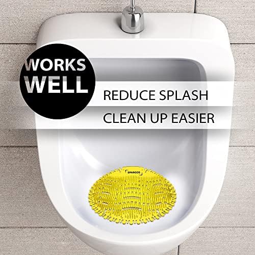 Spargos Urinal Screen Deodorizer, 50 Pack Cakes and Pads