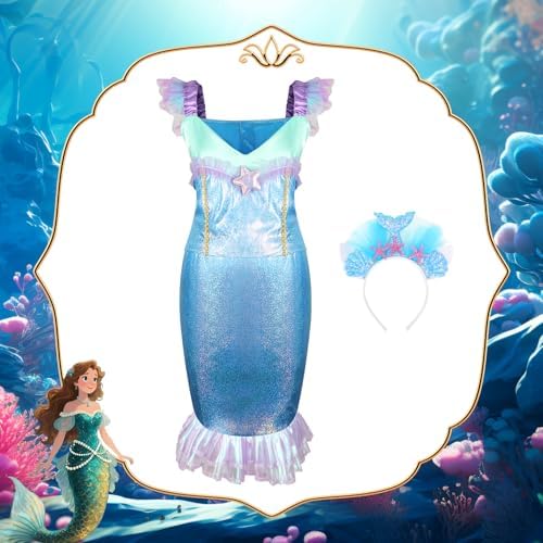 HAMSILY Princess Dress Up Clothes for Little Girls 3 4 5 6 Year Old