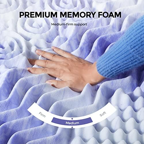 Dreamsmith Twin XL 3-Inch 7-Zone Cooling Gel Memory Foam Mattress Topper