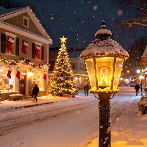 Y- STOP Upgraded Flame Light Bulbs, 4 Modes Flickering Light Bulb Outdoor with Upside Down Effect, E26 Base Flame Bulb for Christmas Decorations Outdoor, Halloween Lights, Party Decor (2 Pack)