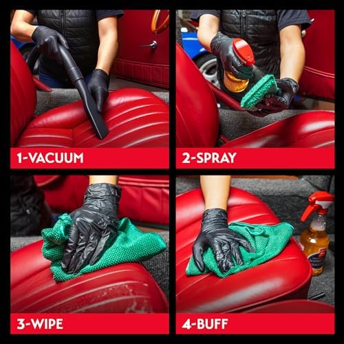 Griot's Garage Odor Neutralizing Leather Cleaner for Car Seats, Dashboard, Door Panels, Eliminates Unwanted Smells, 10971, 22oz