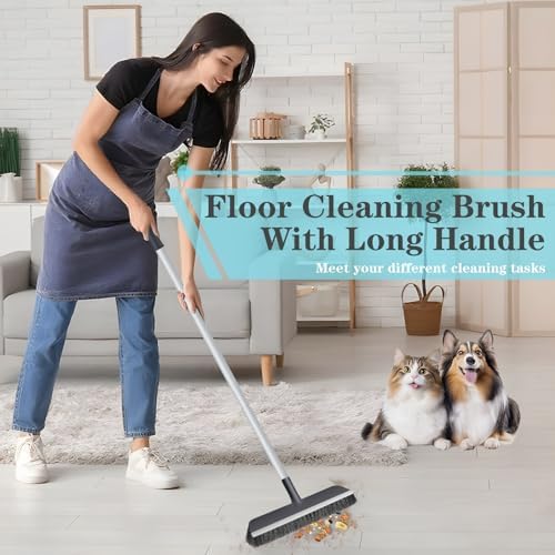 Floor Scrub Brush for Cleaning Bathroom,Kitchen,Patio,Tile,Garage and Deck