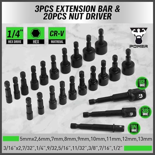 SWANLAKE 232-Piece Ultimate Screwdriver Bit Set, Cr-V Impact Driver Bit Set, Includes Security Bits, Nut Driver, Ratchet Wrench and Bits Holder