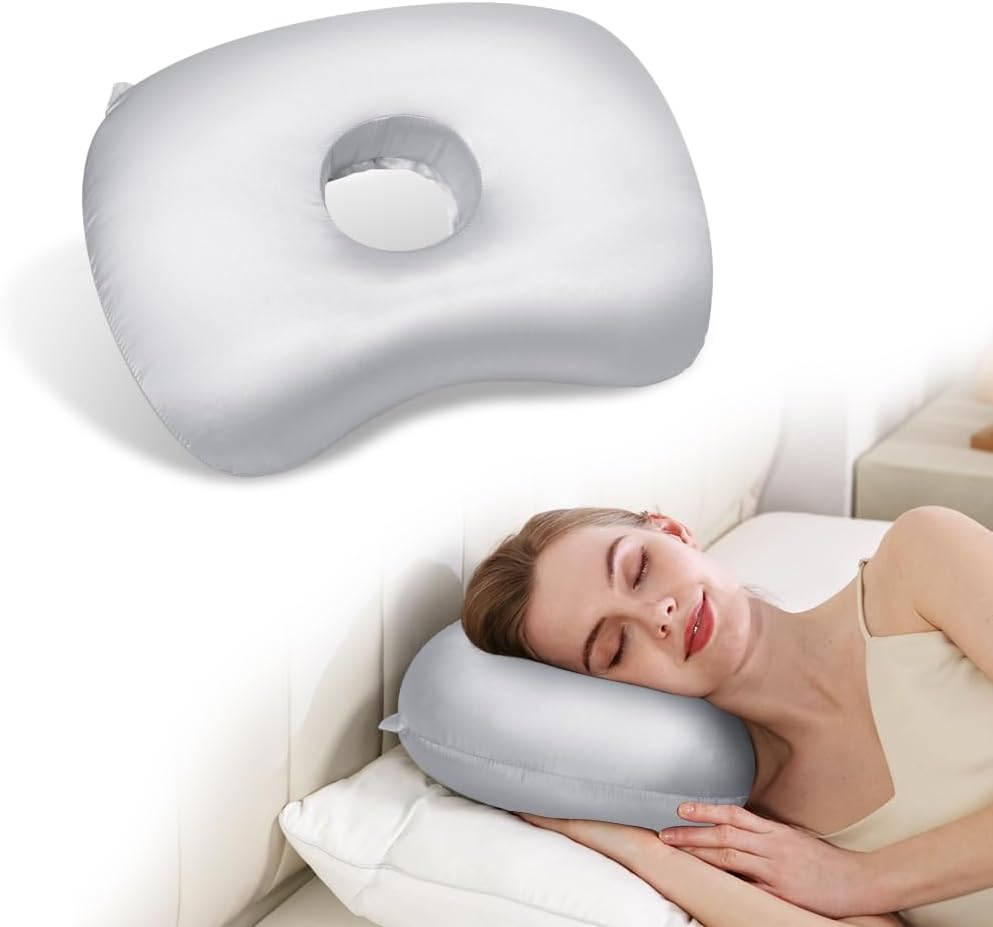 Ear Piercing Pillow with Hole for CNH & Ear Pain Side Sleepers