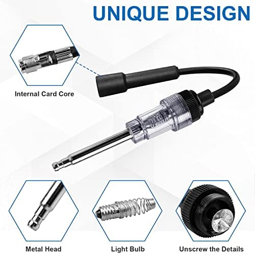 YEYETUO 2PCS Spark Plug Tester, Ignition Coil Tester for Engines for Cars