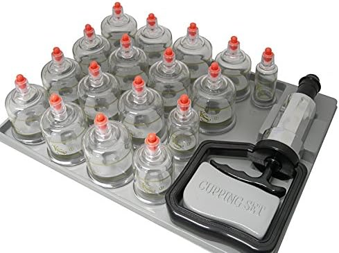 Professional Cupping Set *Made in Korea* (17 Cups) with Extension Tube($3.00 Value) KS Choi Corp "Made in Korea."