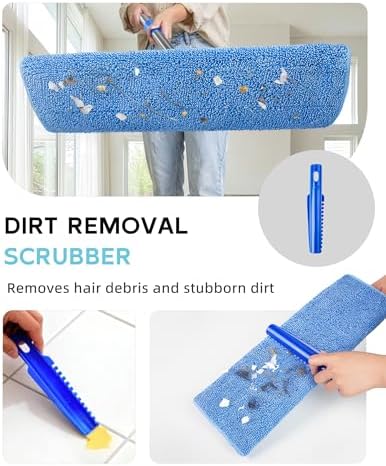MR.SIGA Professional Microfiber Mop for Hardwood, Laminate Floor Cleaning