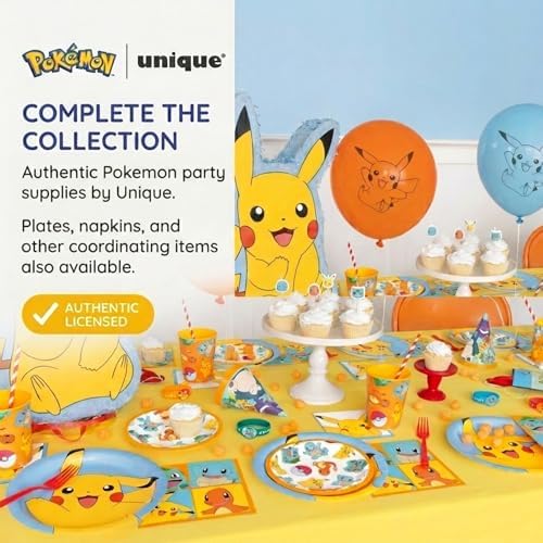 Pokemon Table Cloth 2-Pack - Pokemon Birthday Decorations, Party Supplies
