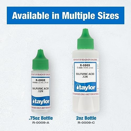 Taylor Technologies R-0009-C, Sulfuric Acid .12N Reagent, 2 Ounce