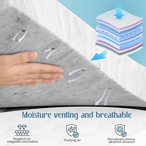 BedsPick Memory Foam Mattress Topper Twin XL, Cooling Breathable 3 Inch Twin XL Mattress Topper for College Dorm with CertiPUR-US Certified, Extra Long XL Single Bed pad Dorm Room Essentials