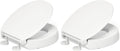 KOHLER 25875-0 Hyten 3" Height, Elevated Soft Close Elongated Toilet Seat, Contoured Seat with Grip-Tight Bumpers, Quick-Attach Hardware, No Slam Toilet Seat, White