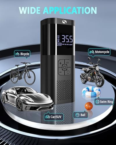 Tire Inflator Portable Air Compressor, Cordless Tire Inflator