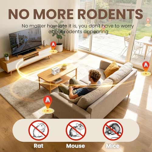 Rodent Repellent 48 Balls, Mouse Repellent Indoor & Outdoor, Mice Repellent with Peppermint Oil, Rat Repellent for House, Garage, RV, Rodent Deterrent for Attic, Basement & Car