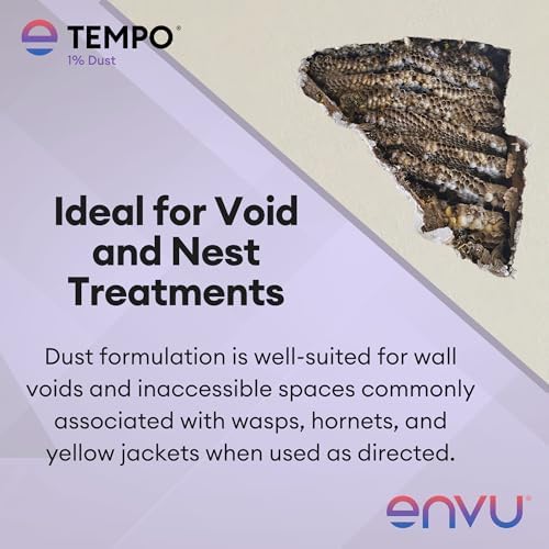 Tempo 1% Dust Insecticide 1.25 lbs | Ready-to-Use Cyfluthrin Bug Dust for Ants, Spiders, Roaches, Bed Bugs, and Stinging Insects | Crack and Crevice Pest Control
