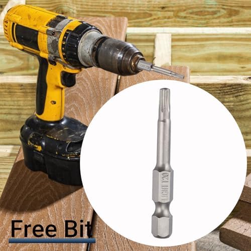 Deck Screws 3 Inch, #10 x 3'', Rust Resistant, Brown Epoxy Coated, Outdoor Screws, Torx/Star Drive, T25 Bit,5lb