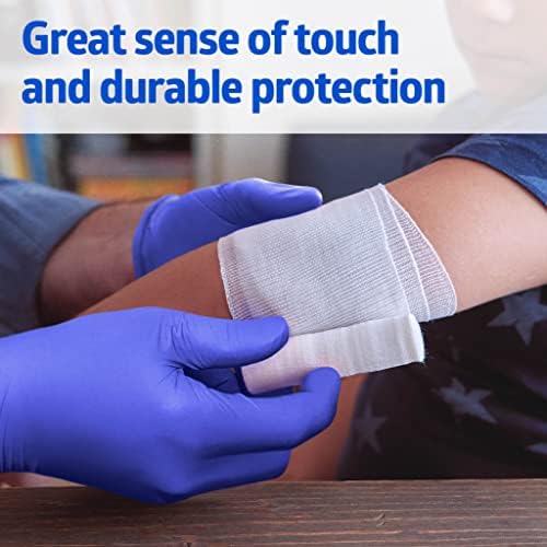 Medline FitGuard Touch Nitrile Exam Gloves, 300 Count, Medium, Powder Free, Disposable, Not Made with Natural Rubber Latex, Excellent Sense of Touch for Medical Tasks, Durable for Household Chores