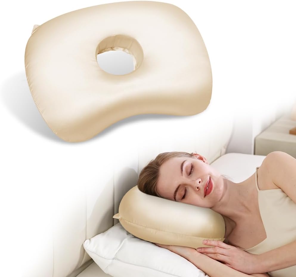 Ear Piercing Pillow with Hole for CNH & Ear Pain Side Sleepers