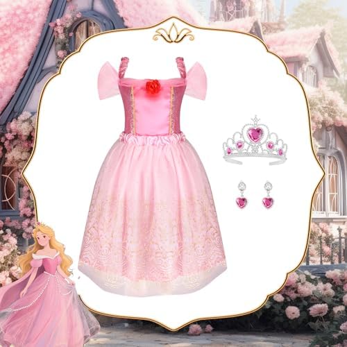 HAMSILY Princess Dress Up Clothes for Little Girls 3 4 5 6 Year Old