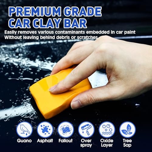 TEAWOO Clay Bar Kit, Car Detailing Kit for Car Detailing Cleaning